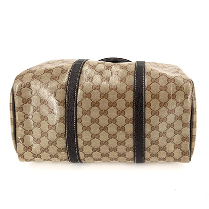 Second hand Gucci Trunk Supreme Canvas Medium Size Brown Bag - Tabita Bags