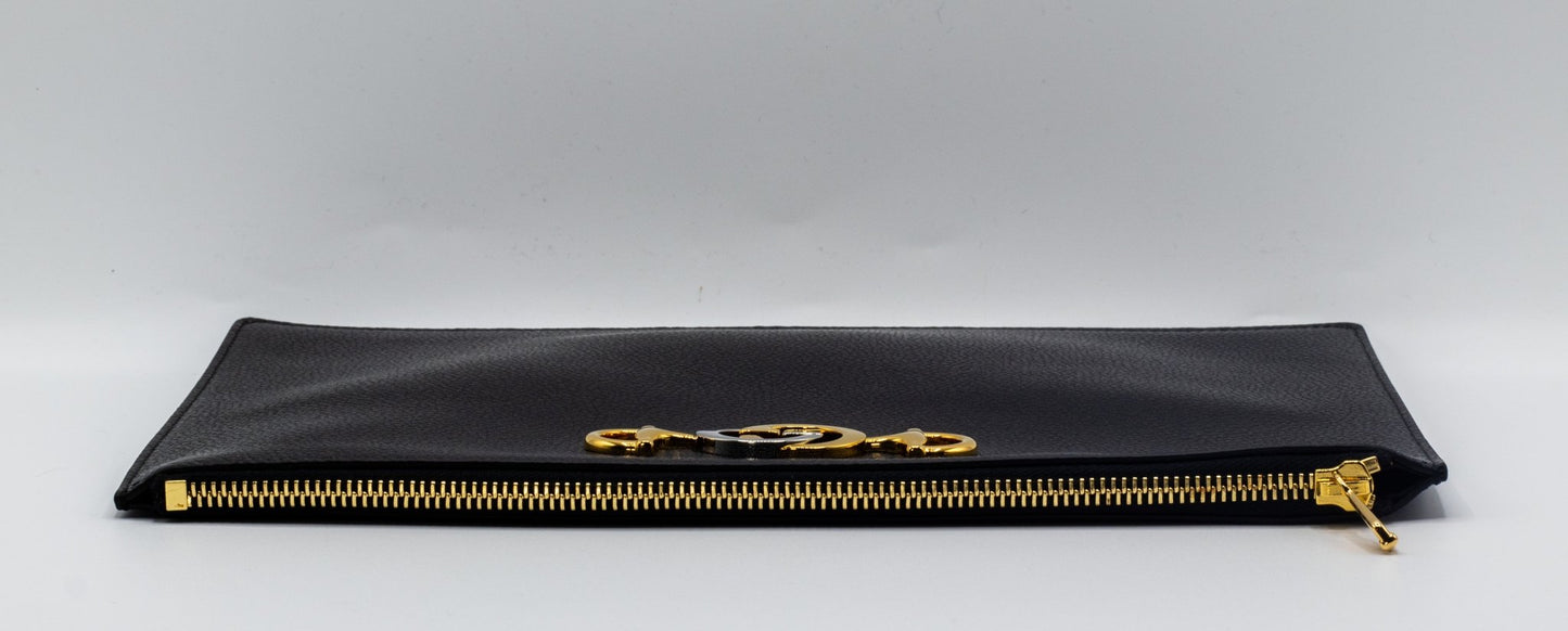 Second hand Gucci Zumi Grany Black Leather Clutch - Tabita Bags