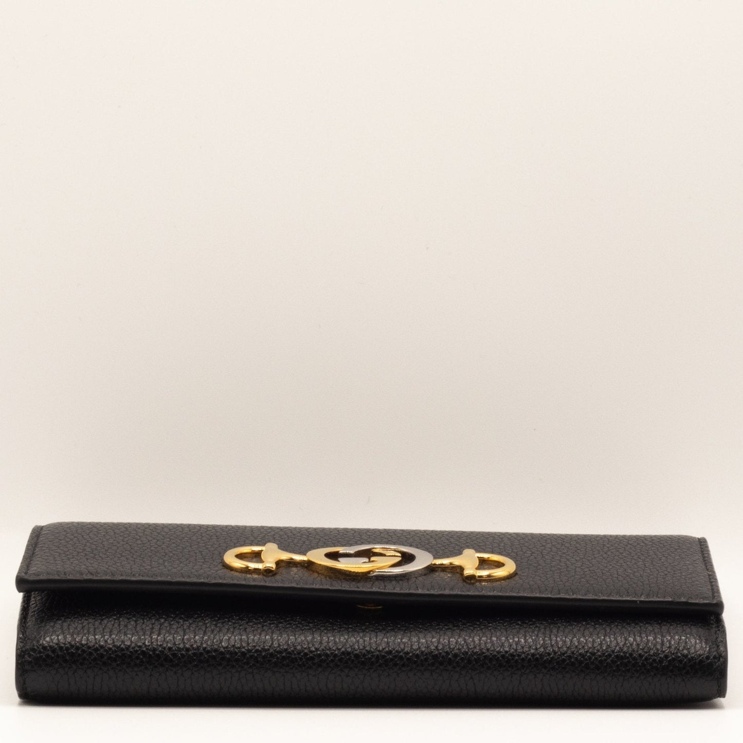 Second hand Gucci Zumi Posillipo Black Leather woman wallet 573612 - Tabita Bags