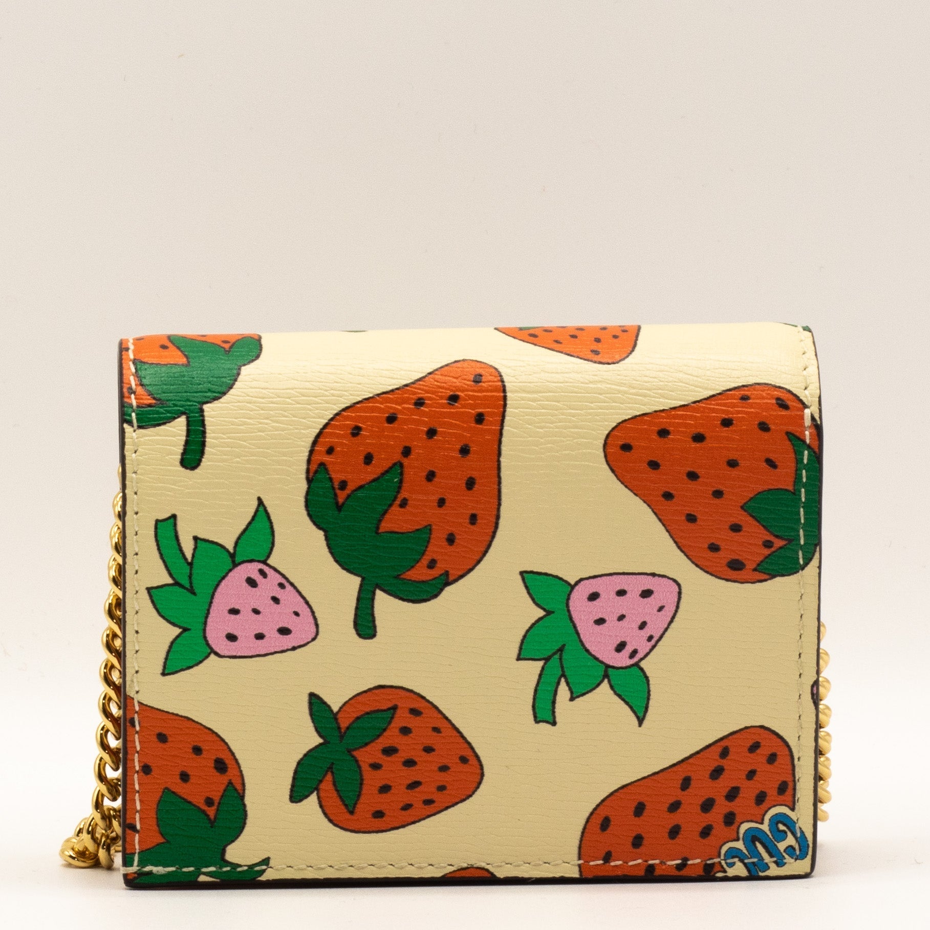 Second hand Gucci Zumi Wallet purse Strawberry print - Tabita Bags