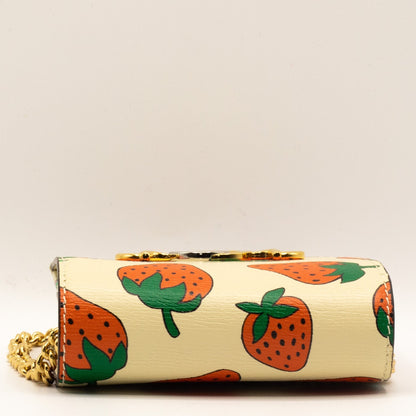 Second hand Gucci Zumi Wallet purse Strawberry print - Tabita Bags