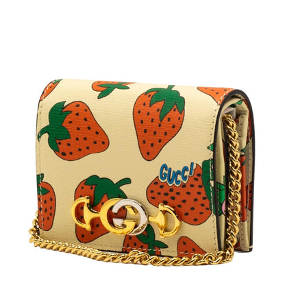 Second hand Gucci Zumi Wallet purse Strawberry print - Tabita Bags