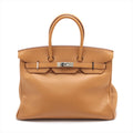 Second hand Hermes Birkin 35 Swift Natural Sable Silver Hardware - Tabita Bags