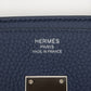 Second hand Hermes Birkin 35 Taurillon Clemence Blue Encre Silver Hardware - Tabita Bags