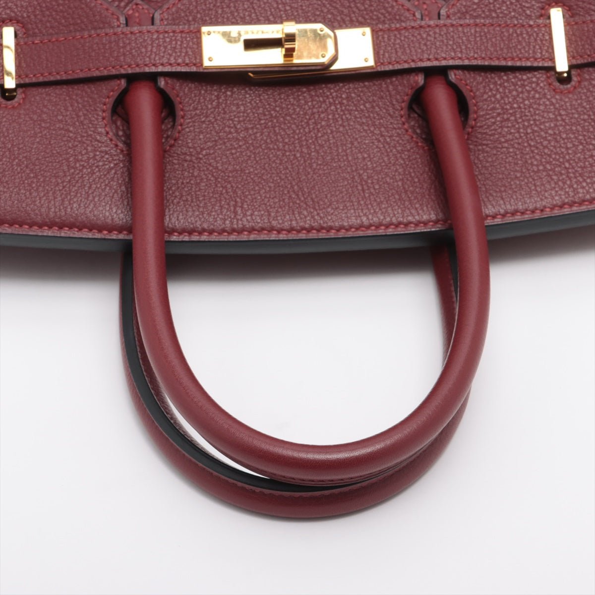 Hermes Birkin Bag Togo Leather Gold Hardware In Burgundy