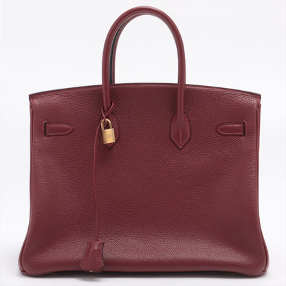 Second hand Hermes Birkin 35 Togo Rouge Garance Gold Hardware - Tabita Bags