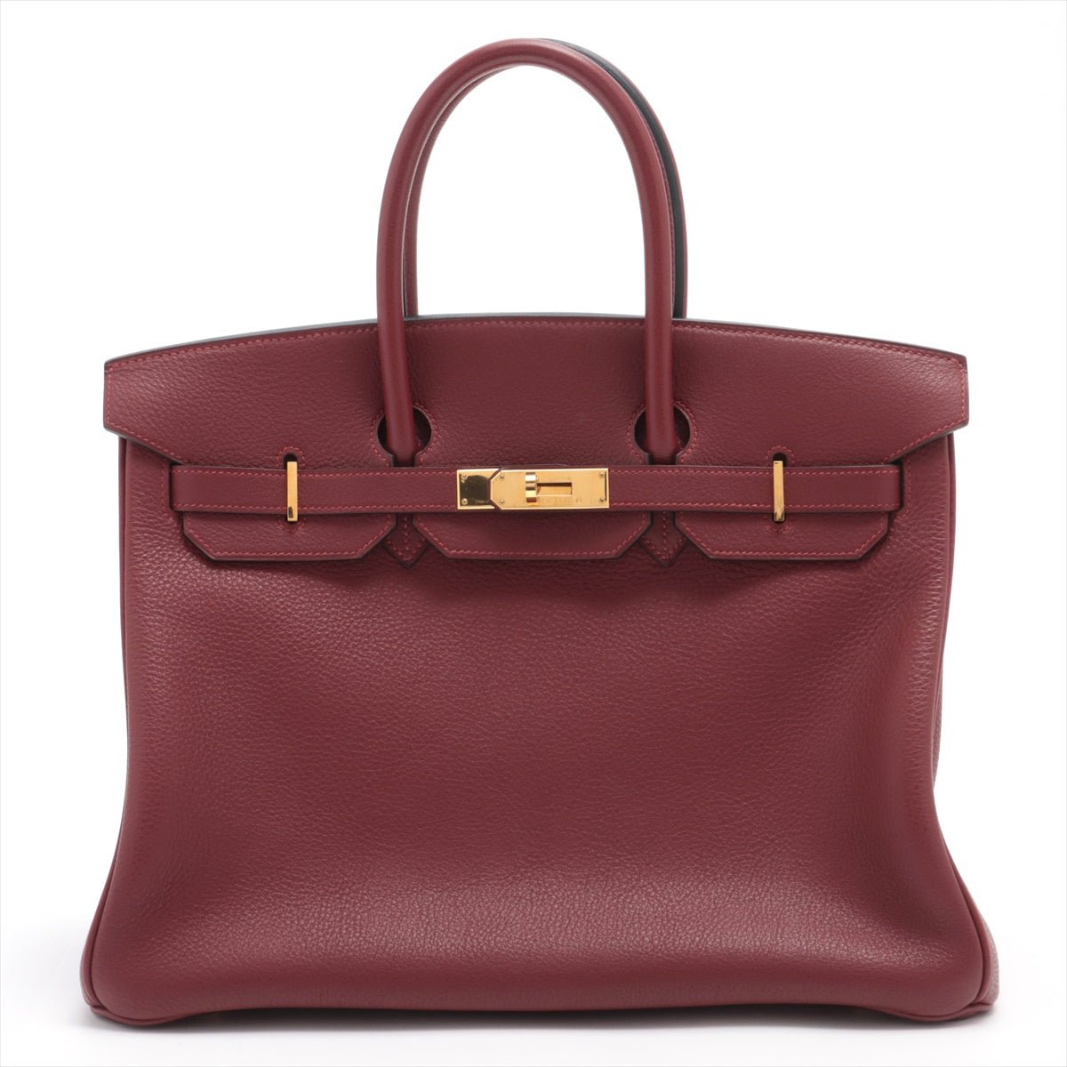 Second hand Hermes Birkin 35 Togo Rouge Garance Gold Hardware - Tabita Bags