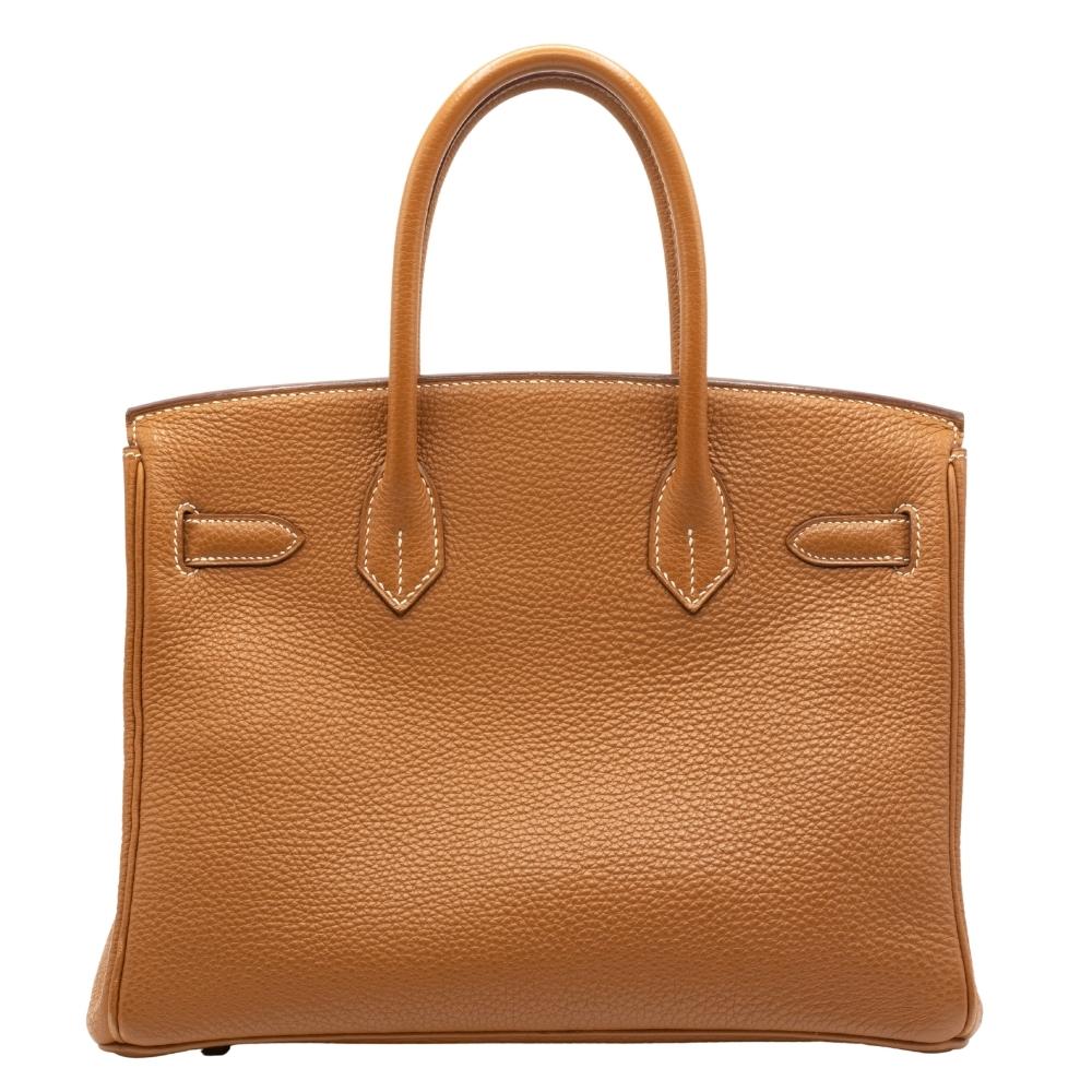 Second hand Hermes Birkin Brown Togo 30 Gold Hardware - Tabita Bags