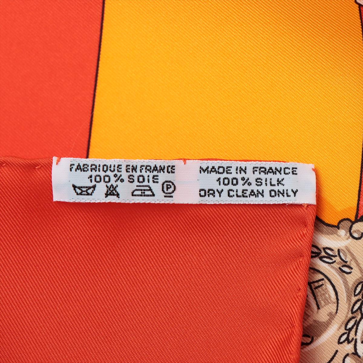 Second hand Hermes Carré 90 Memoire d'Hermes Silk Red Foulard - Tabita Bags