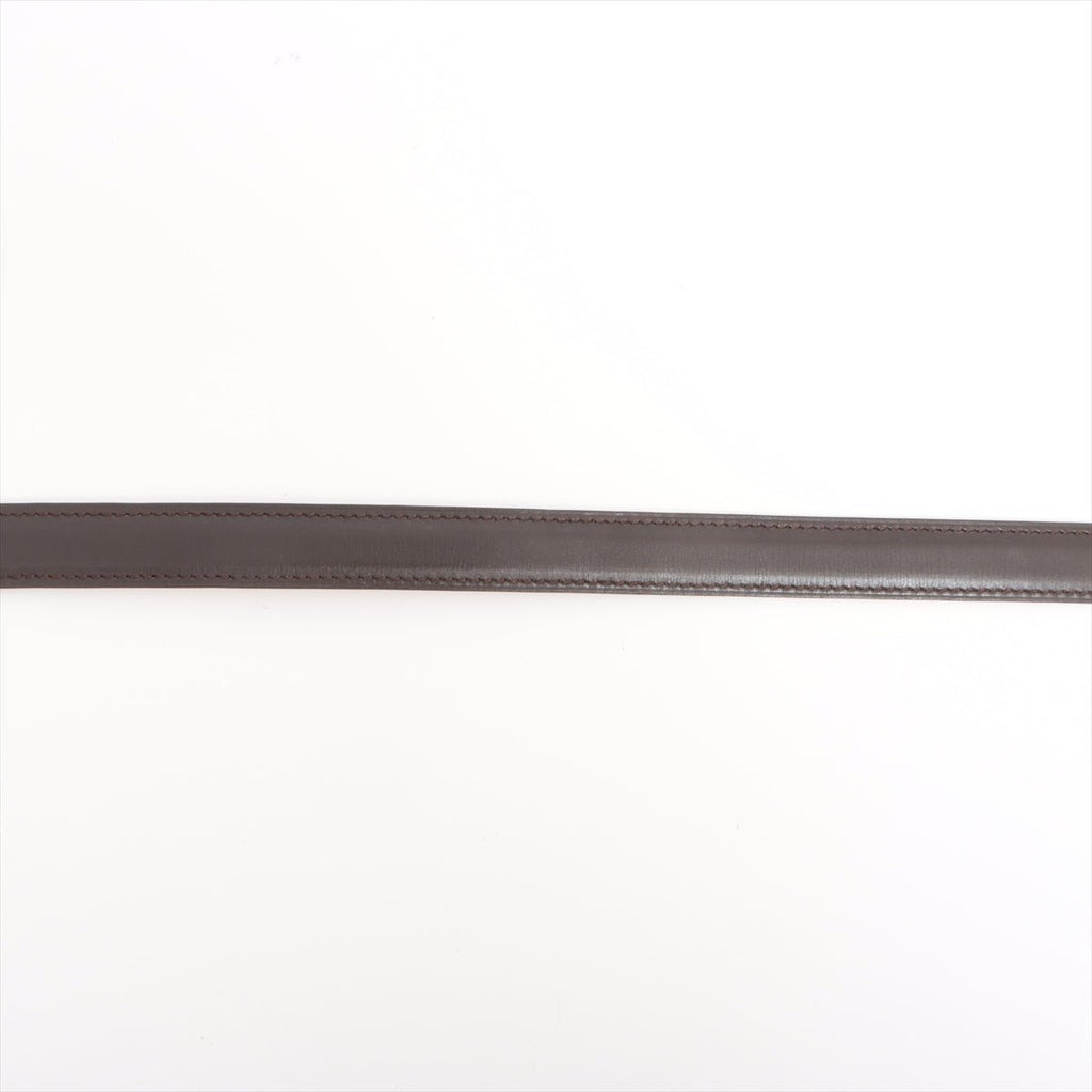 Second hand Hermes H Belt Brown calf leather - Tabita Bags