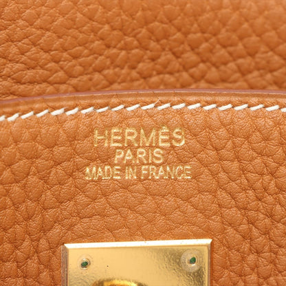 Second hand Hermes Hermes Birkin 40 Fjord Caramel Gold - Tabita Bags