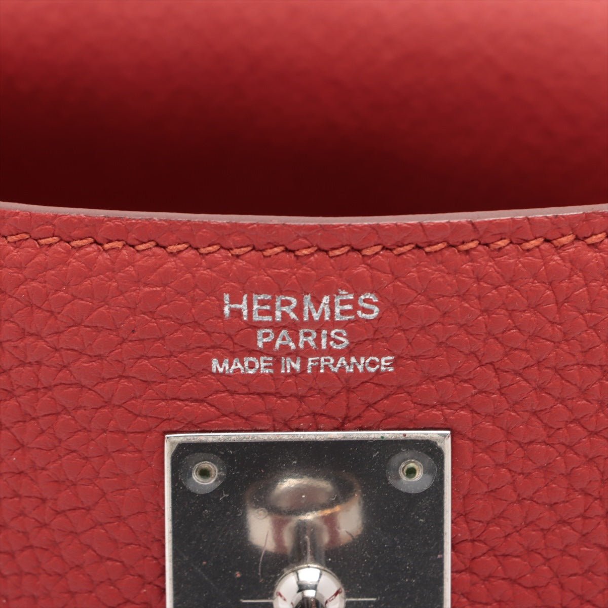 Second hand Hermes Hermes Kelly 32 Retourne Togo Geranium Palladium - Tabita Bags