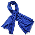 Second hand Hermes New Libris Stole in Blue Cashmere - Tabita Bags