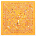 Second hand Hermes Peuple du Vent Orange Silk 45 - Tabita Bags