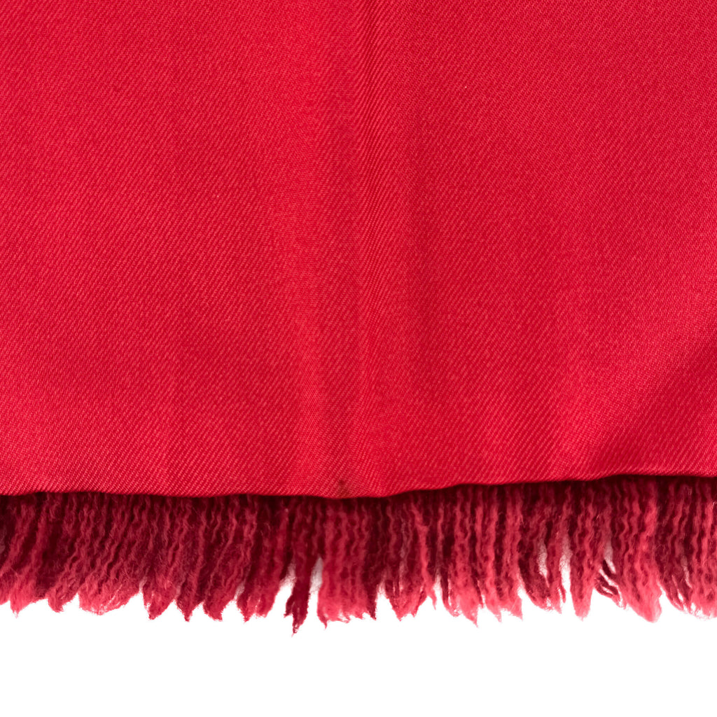 Second hand Hermes Scarve in Red Angora and Silk - Tabita Bags