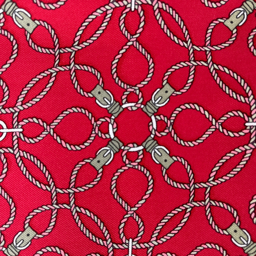 Second hand Hermes Scarve in Red Angora and Silk - Tabita Bags