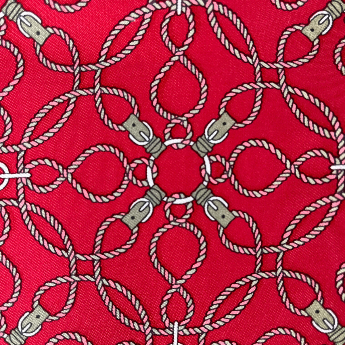 Second hand Hermes Scarve in Red Angora and Silk - Tabita Bags