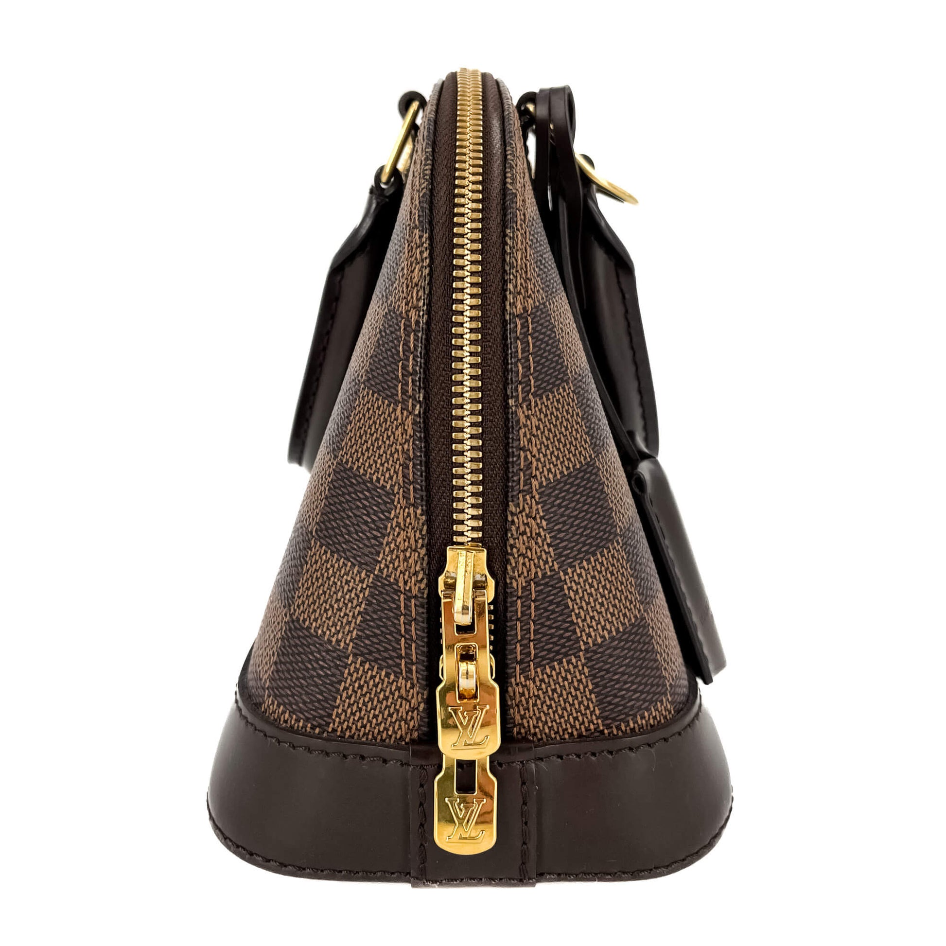 Second hand Louis Vuitton Alma BB Canvas 2-Ways Top-handle Bag Damier Ebene - Tabita Bags