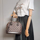 Second hand Louis Vuitton Alma BB Canvas 2-Ways Top-handle Bag Damier Ebene - Tabita Bags