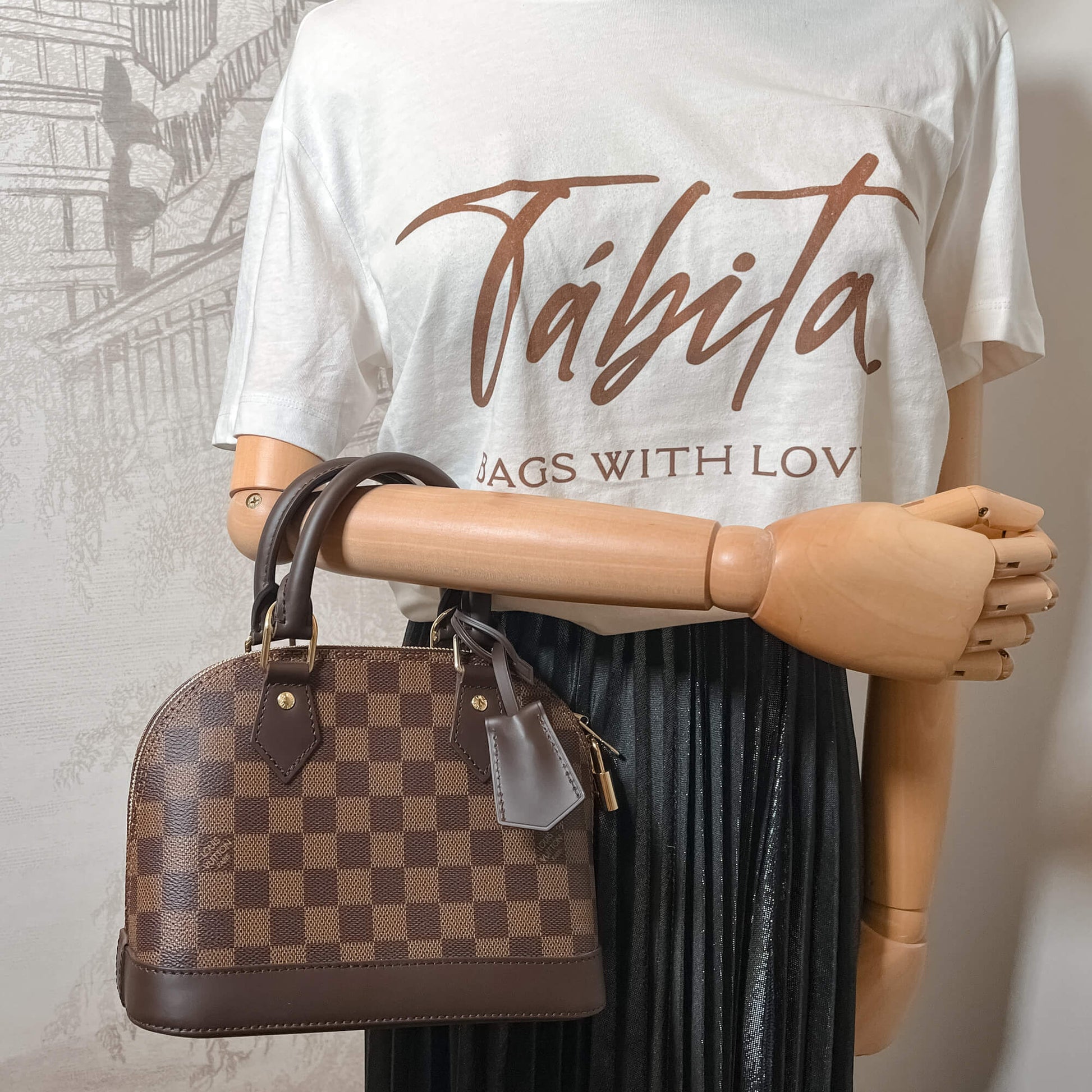 Louis Vuitton Alma BB Damier Ebene - Tabita Bags – Tabita Bags with Love