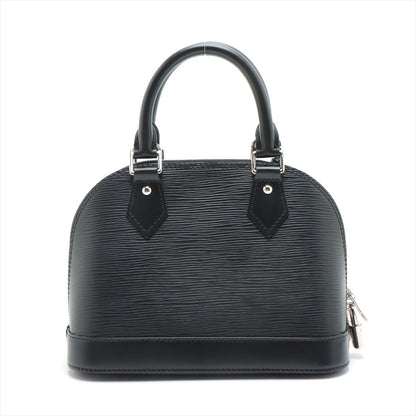 Second hand Louis Vuitton Alma BB Epi 2-Way Handbag Black - Tabita Bags