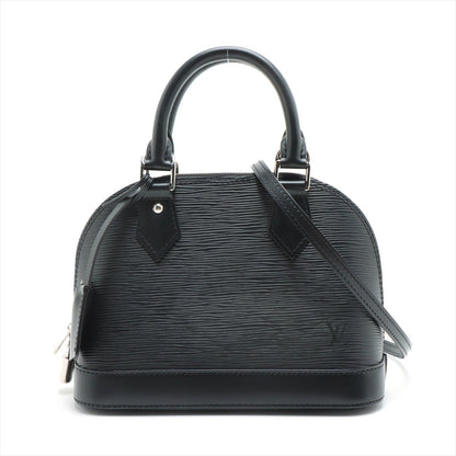 Second hand Louis Vuitton Alma BB Epi 2-Way Handbag Black - Tabita Bags