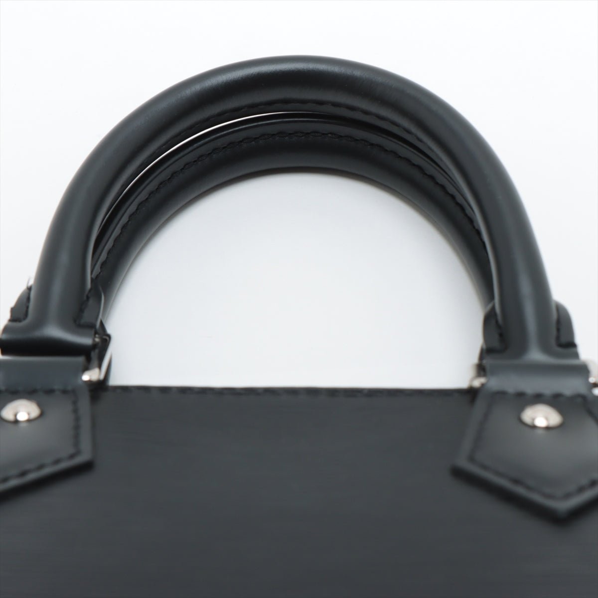 Second hand Louis Vuitton Alma BB Epi 2-Way Handbag Black - Tabita Bags