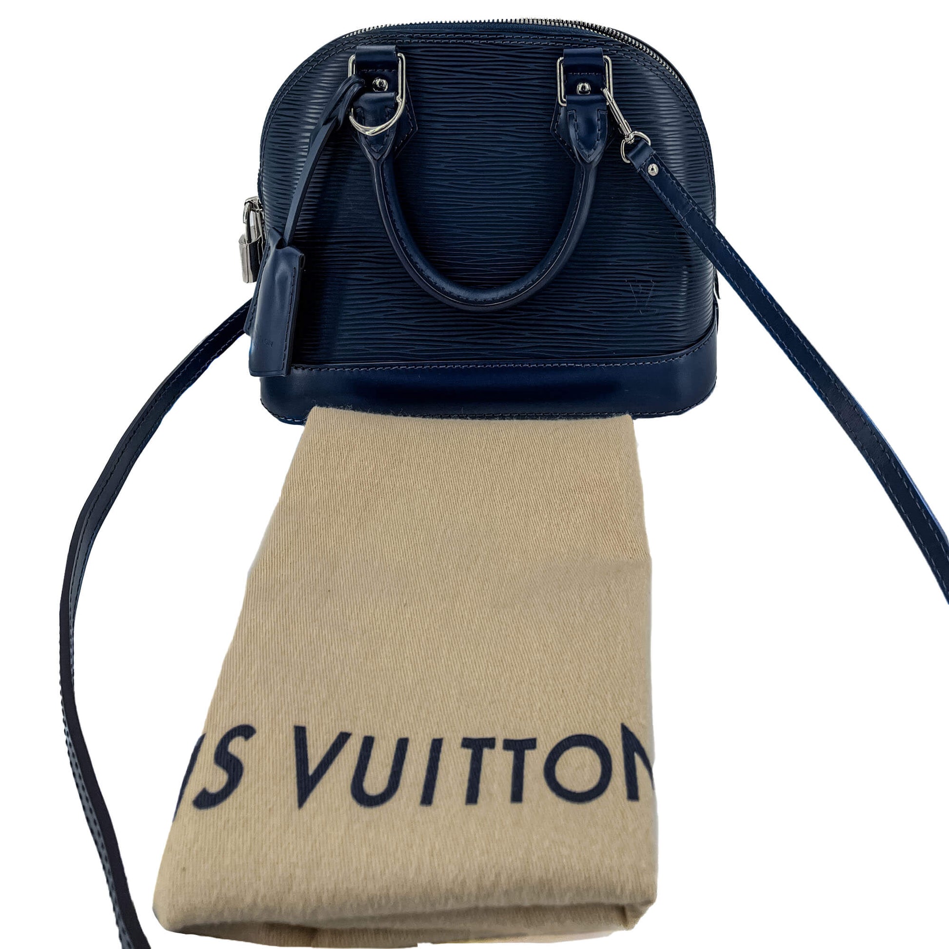 Second hand Louis Vuitton Alma BB Epi Leather Blue Bag - Tabita Bags