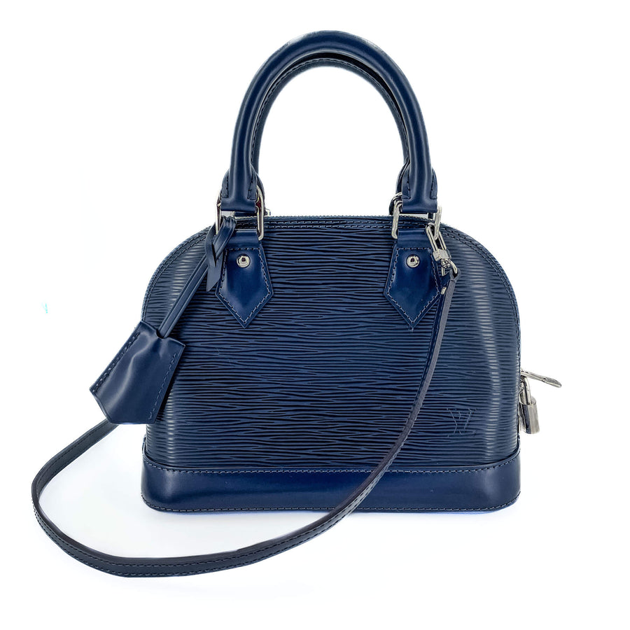 Second hand Louis Vuitton Alma BB Epi Leather Blue Bag - Tabita Bags