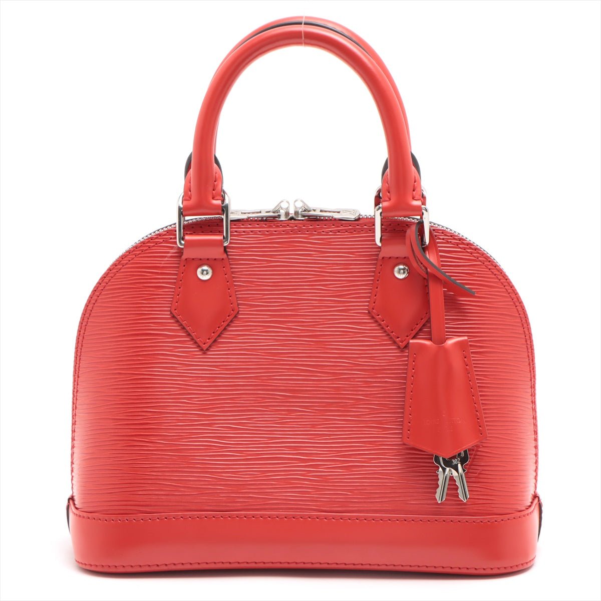 Second hand Louis Vuitton Alma BB Epi Red 2-Way Top Handle - Tabita Bags