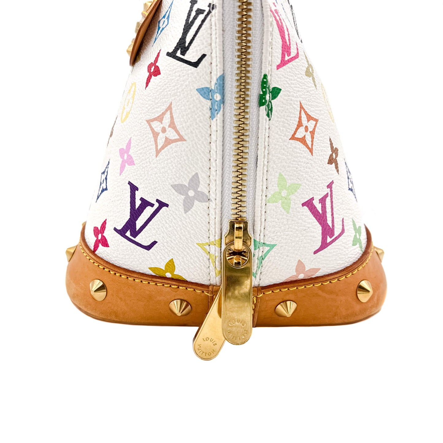 Second hand Louis Vuitton Alma PM Epi Leather Murakami White Bag - Tabita Bags