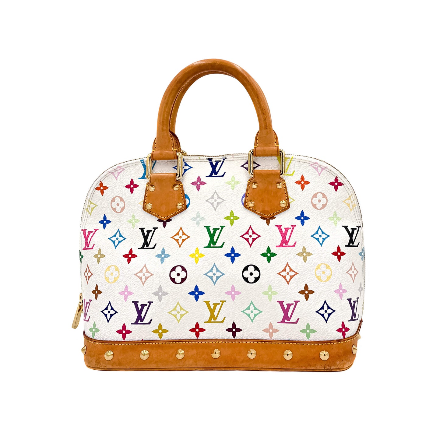 Second hand Louis Vuitton Alma PM Epi Leather Murakami White Bag - Tabita Bags