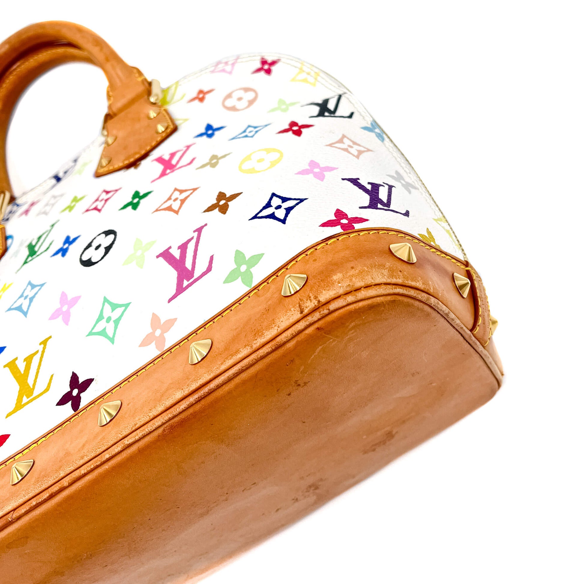 Authentic Louis Vuitton Alma Murakami Multicolore Blanc