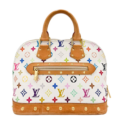 Second hand Louis Vuitton Alma PM Epi Leather Murakami White Bag - Tabita Bags