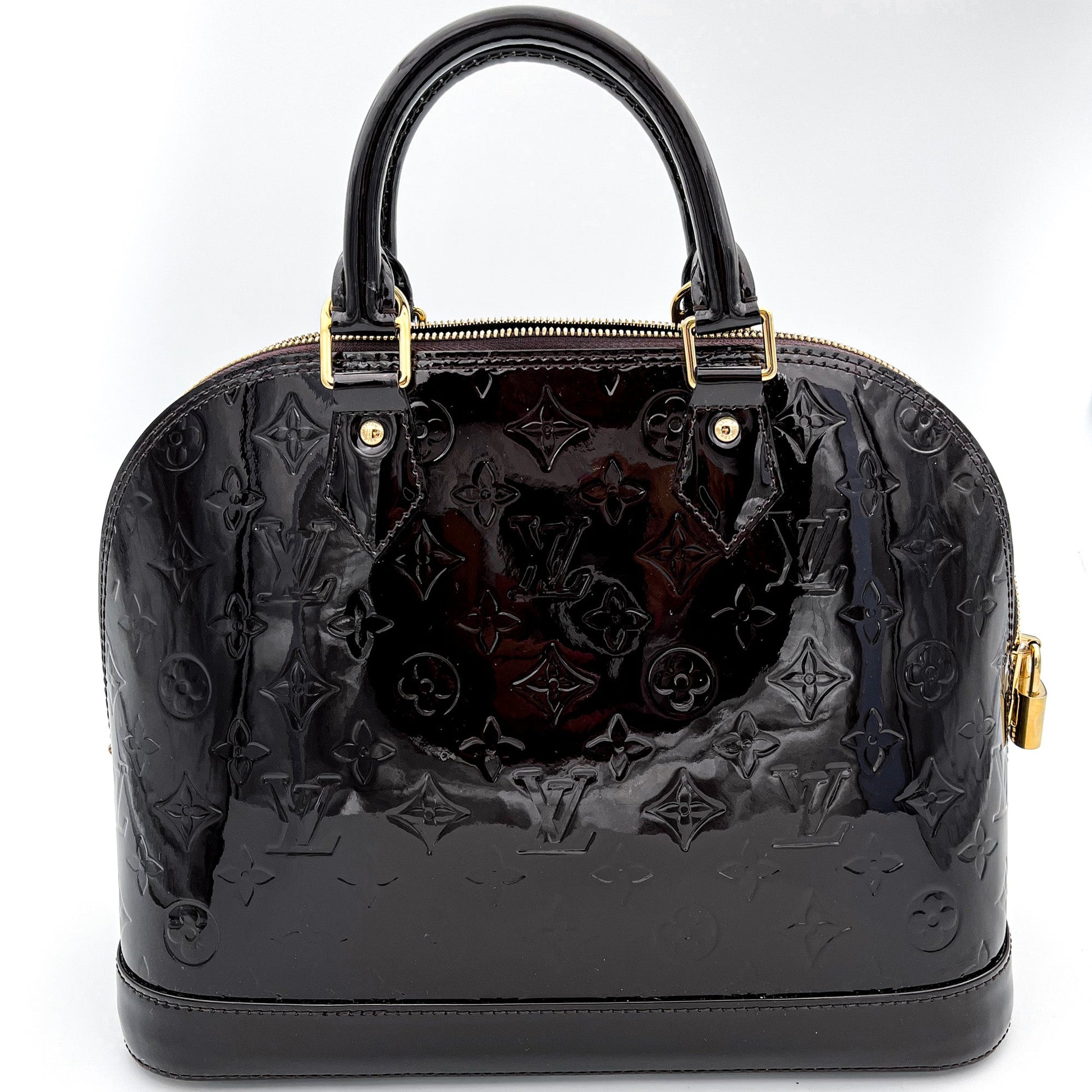 Louis Vuitton Alma PM Burgundy Patent Leather - Tabita Bags