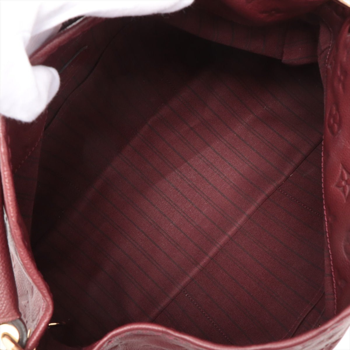 Second hand Louis Vuitton Artsy MM Monogram Empreinte Leather Burgundy - Tabita Bags