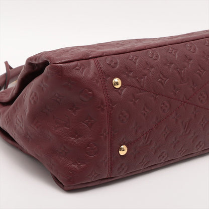 Second hand Louis Vuitton Artsy MM Monogram Empreinte Leather Burgundy - Tabita Bags