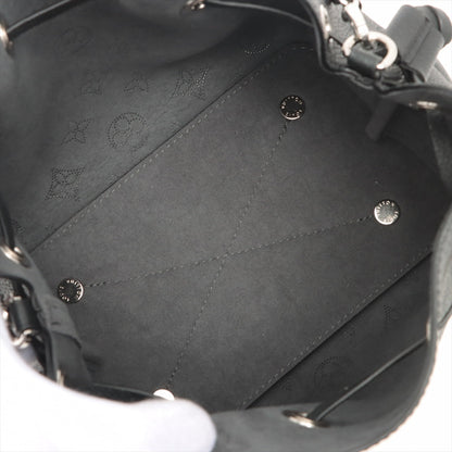 Second hand Louis Vuitton Bella Mahina Bucket Bag Black Leather - Tabita Bags