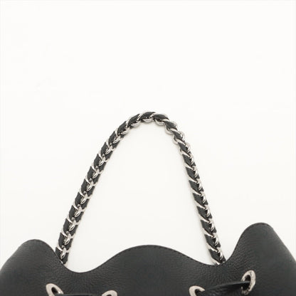 Second hand Louis Vuitton Bella Mahina Bucket Bag Black Leather - Tabita Bags