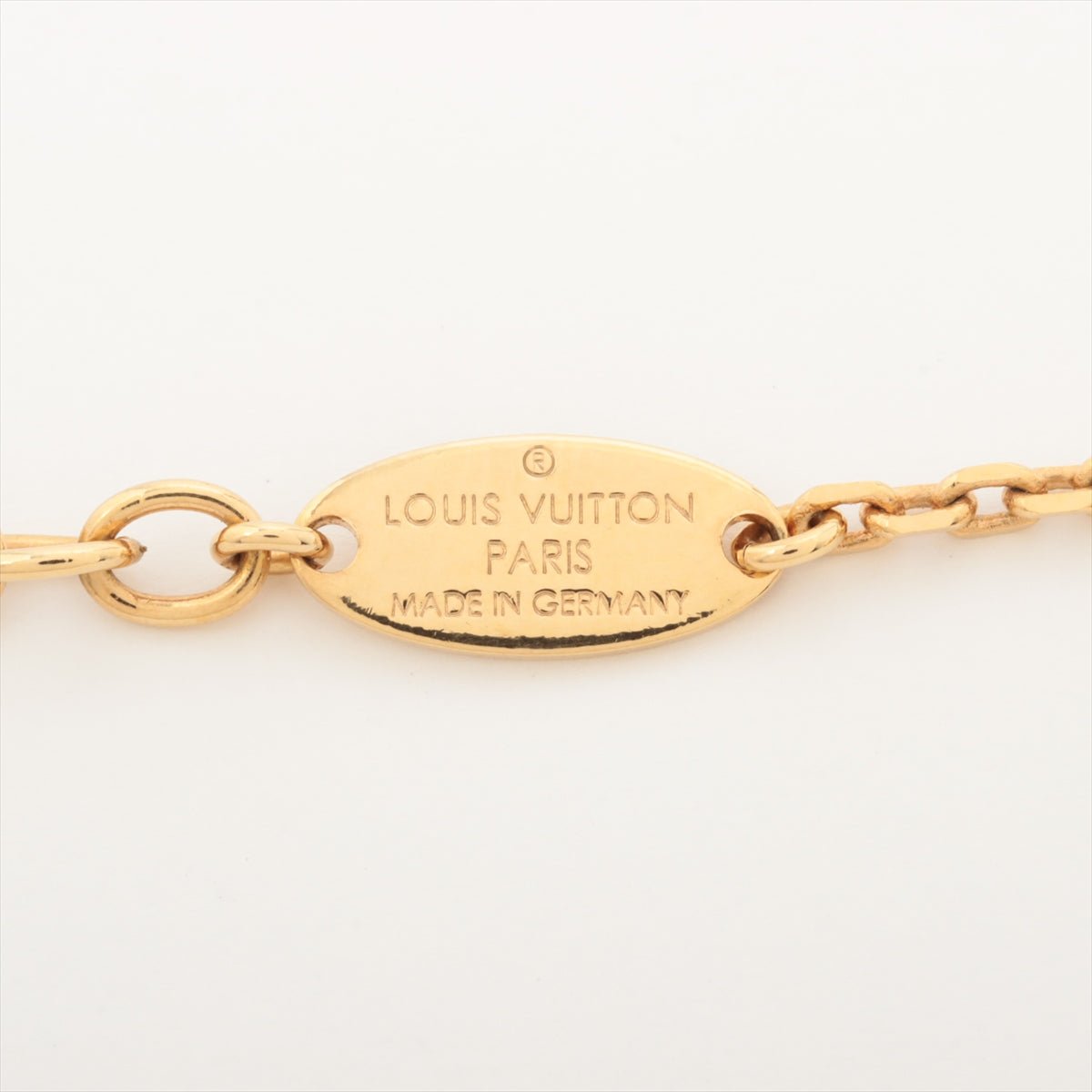 Second hand Louis Vuitton Blooming Monogram Necklace Gold Tone - Tabita Bags