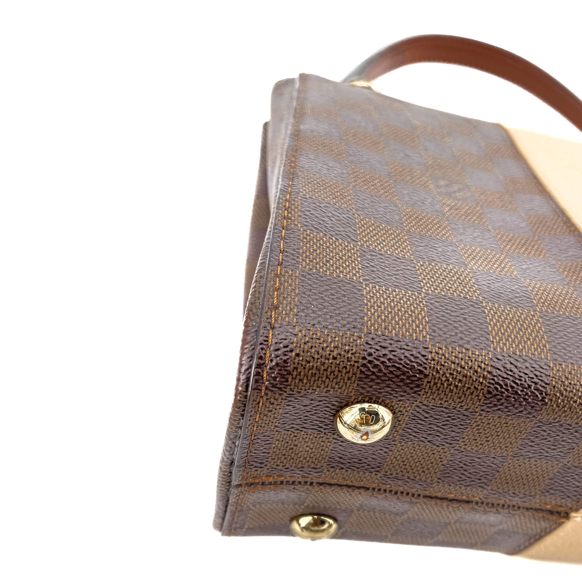 Second hand Louis Vuitton Bond Street MM Damier Ebene 2-Way Flap Bag - Tabita Bags