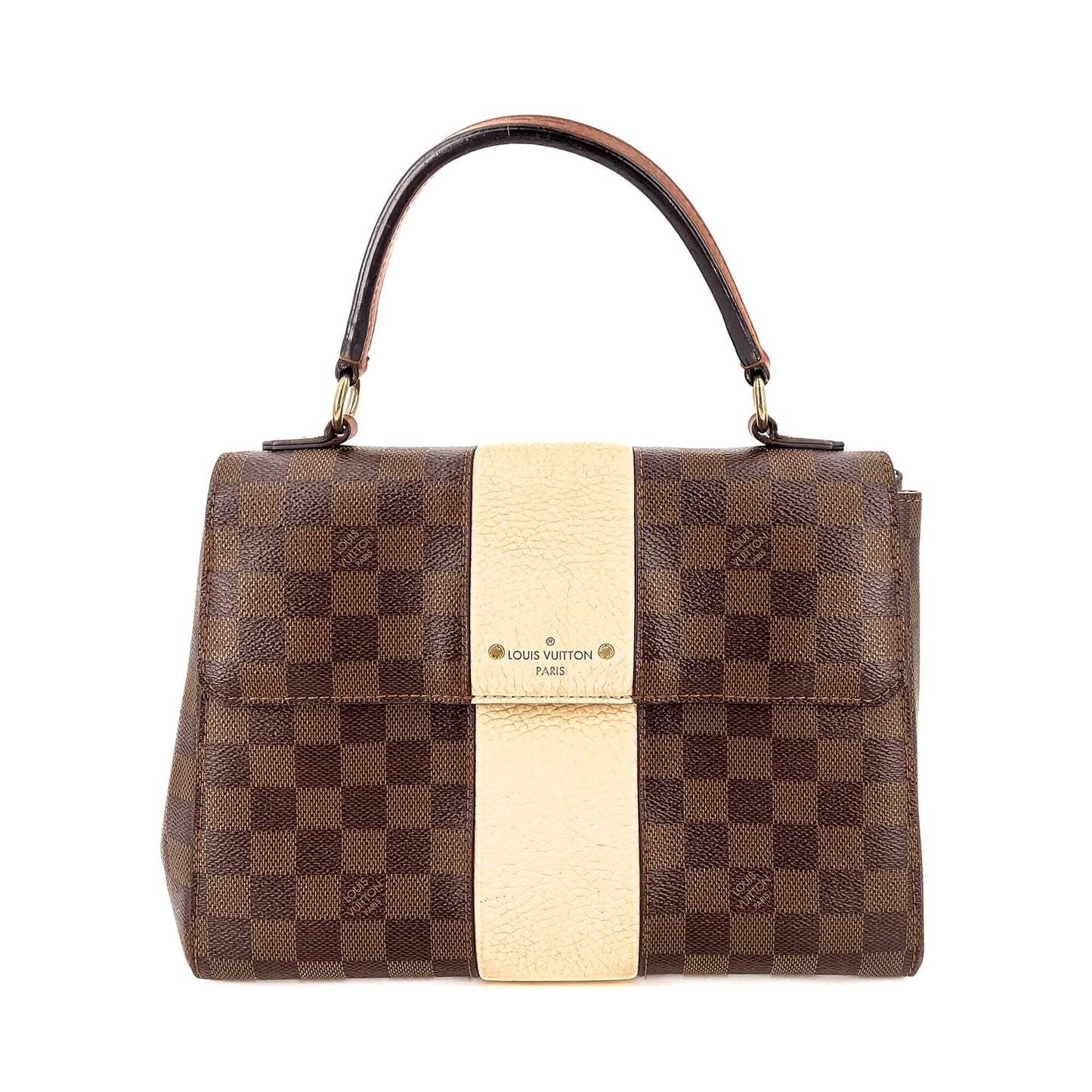 Second hand Louis Vuitton Bond Street MM Damier Ebene 2-Way Flap Bag - Tabita Bags