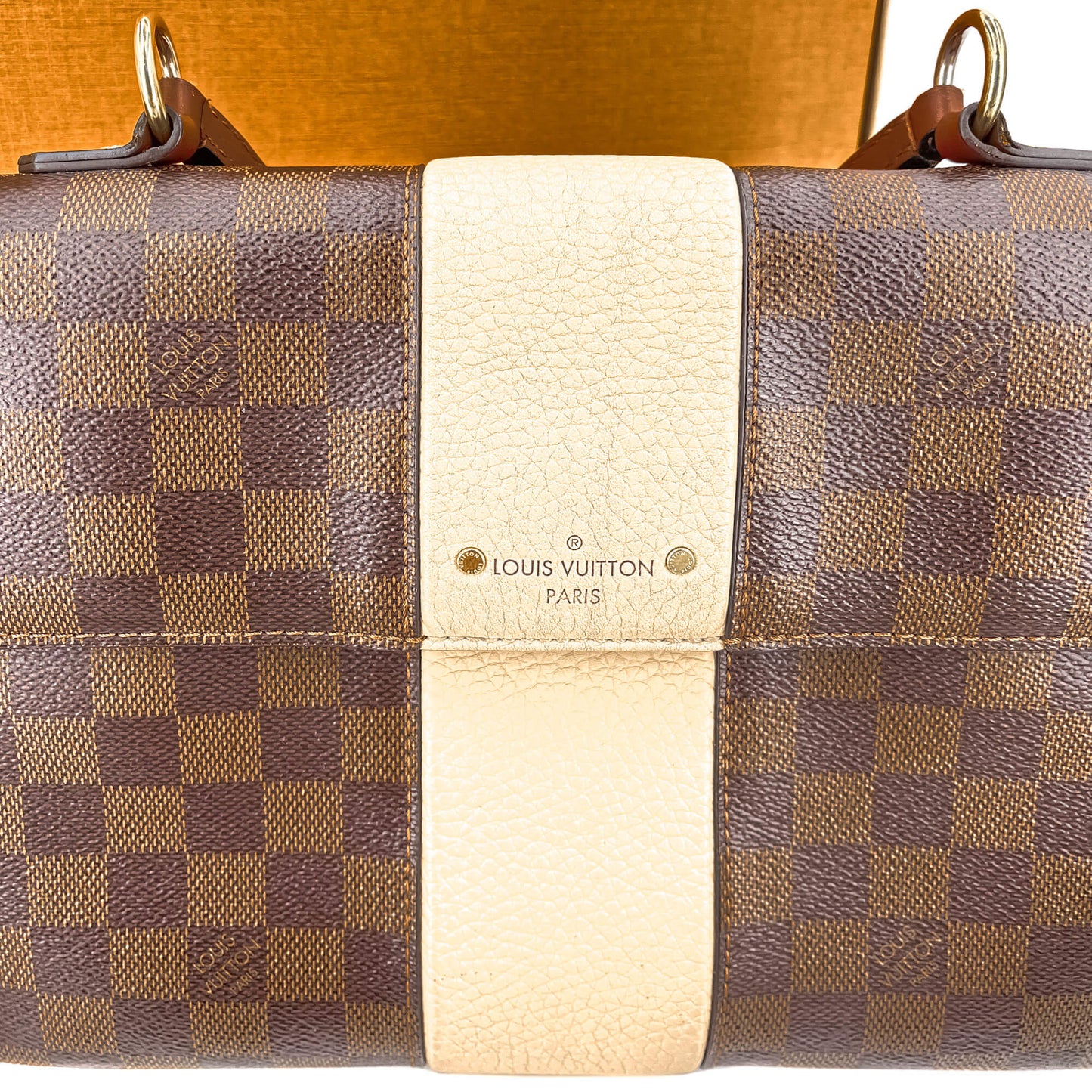 Second hand Louis Vuitton Bond Street MM Damier Ebene 2-Way Flap Bag - Tabita Bags