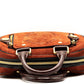 Second hand Louis Vuitton Bowler Rust Suede Havane Stamped Trunk - Tabita Bags