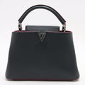 Second hand Louis Vuitton Capucines BB 2way Taurillon Leather Blue - Tabita Bags