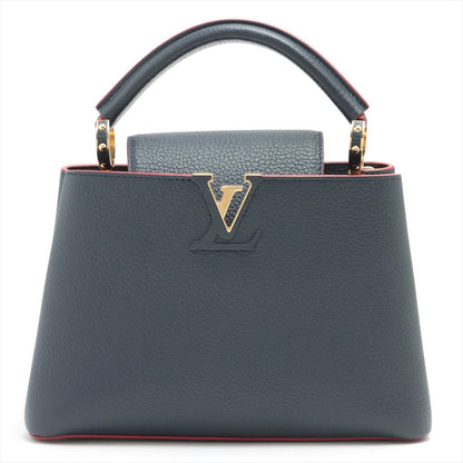 Second hand Louis Vuitton Capucines BB Marine rouge - Tabita Bags