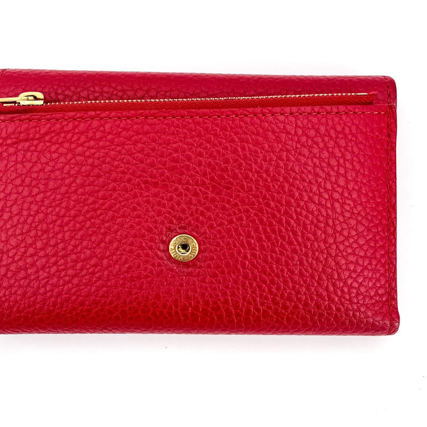 Second hand Louis Vuitton Capucines Compact Leather Red Wallet - Tabita Bags