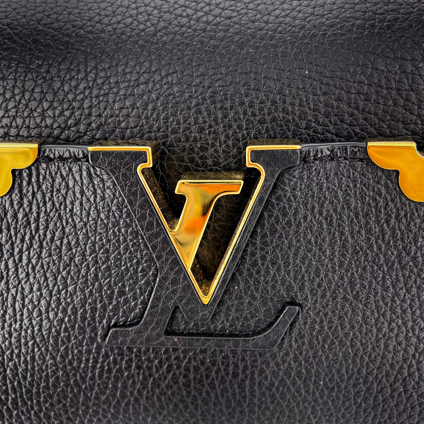 Second hand Louis Vuitton Capucines MM Crown Black Leather - Tabita Bags