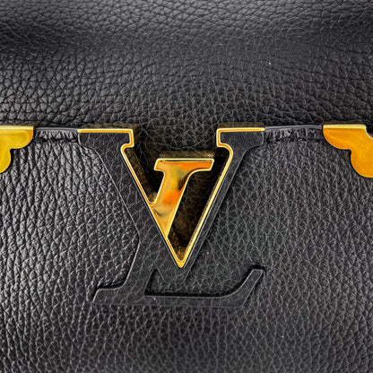 Second hand Louis Vuitton Capucines MM Crown Black Leather - Tabita Bags