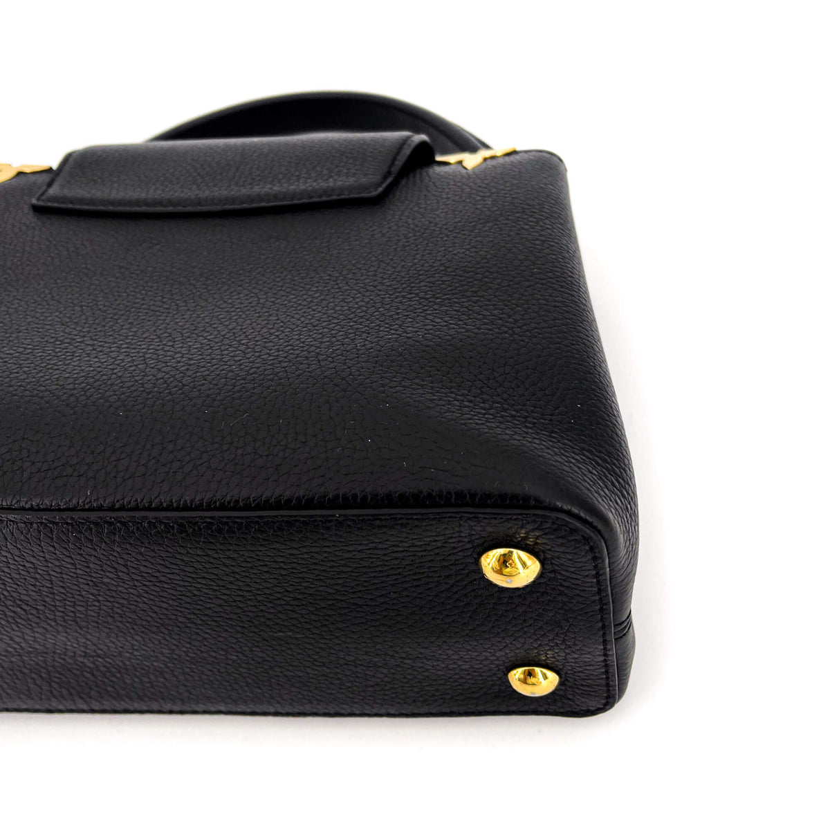 Second hand Louis Vuitton Capucines MM Crown Black Leather - Tabita Bags